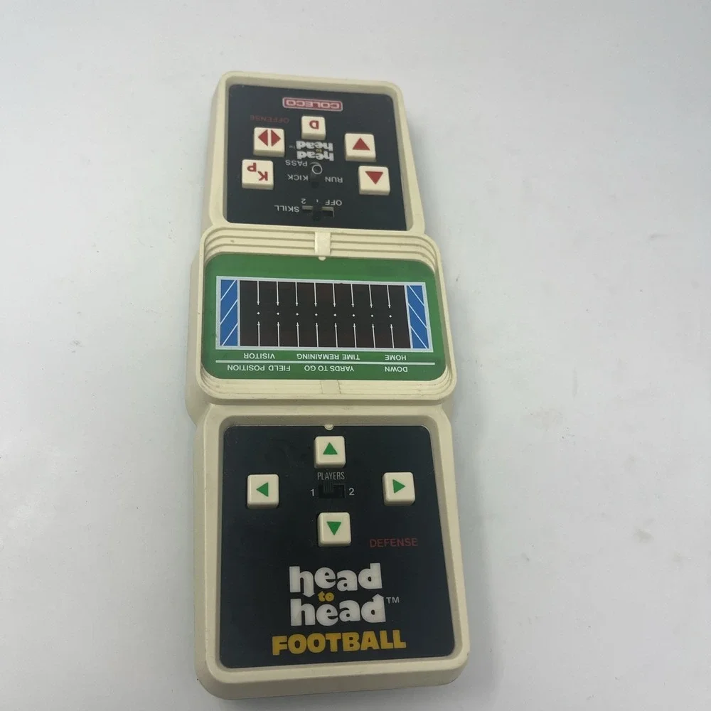 Vintage 1979 Coleco Head-To-Head Handheld Electronic Football Not Working As Is